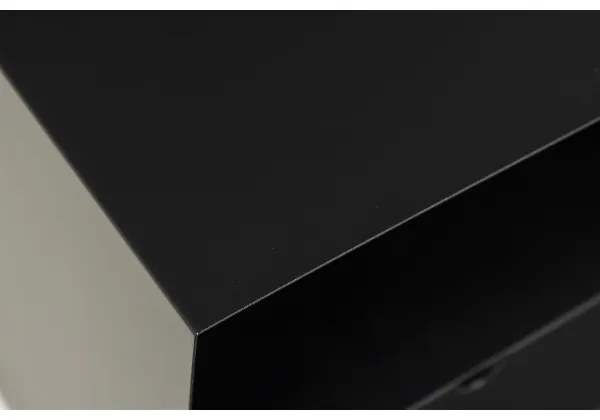 BEKIM fekete falra szerelhető éjjeliszekrény