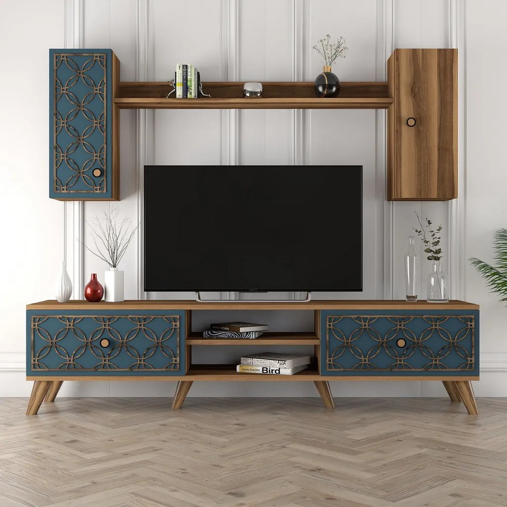 Class TV-állvány, dió, 180 cm – TR845HCT3013
