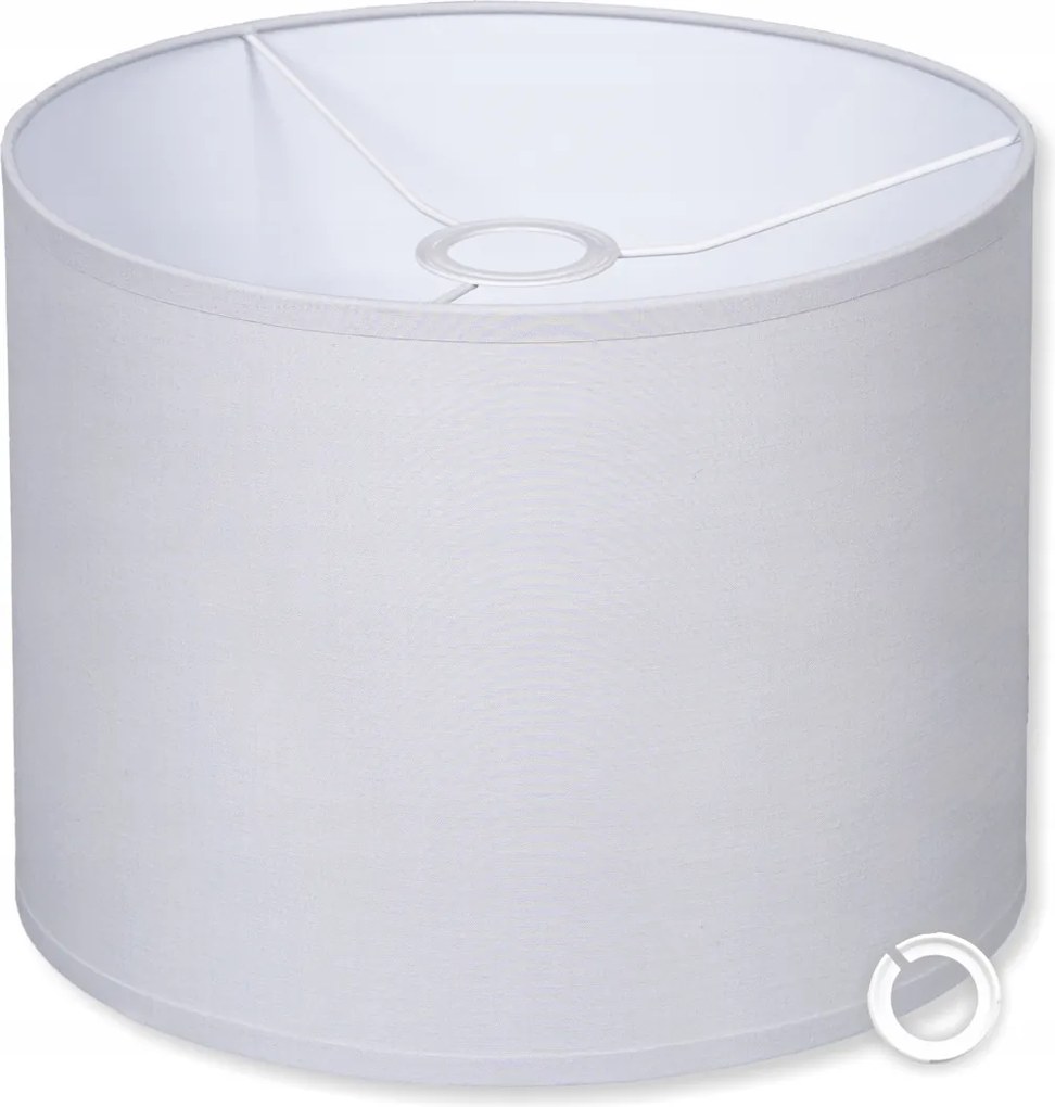 Lámpaernyő Világosszürke 30/25 cm univerzális Henger lámpabúra