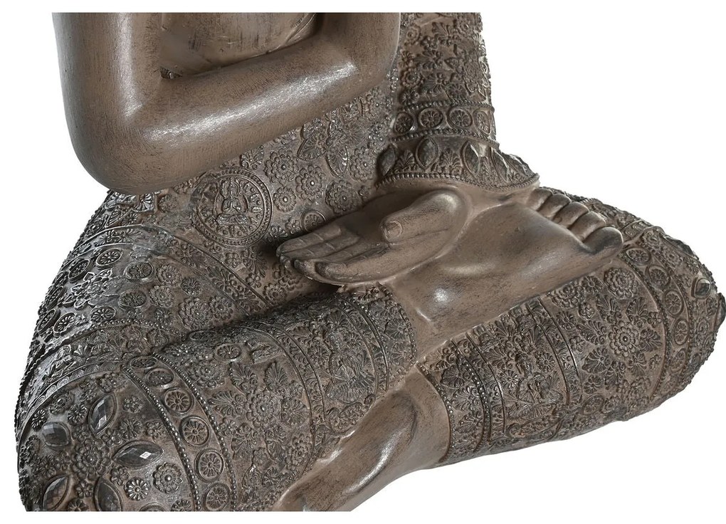 Dekoratív Barna Buddha Figura 48 cm