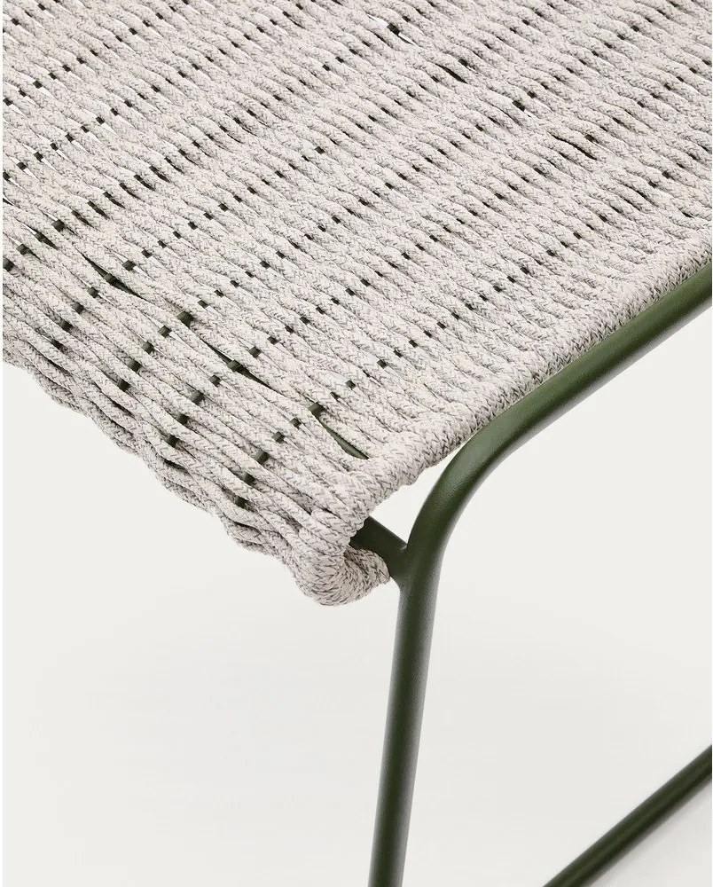 Szürkészöld kerti puff Maurina – Kave Home