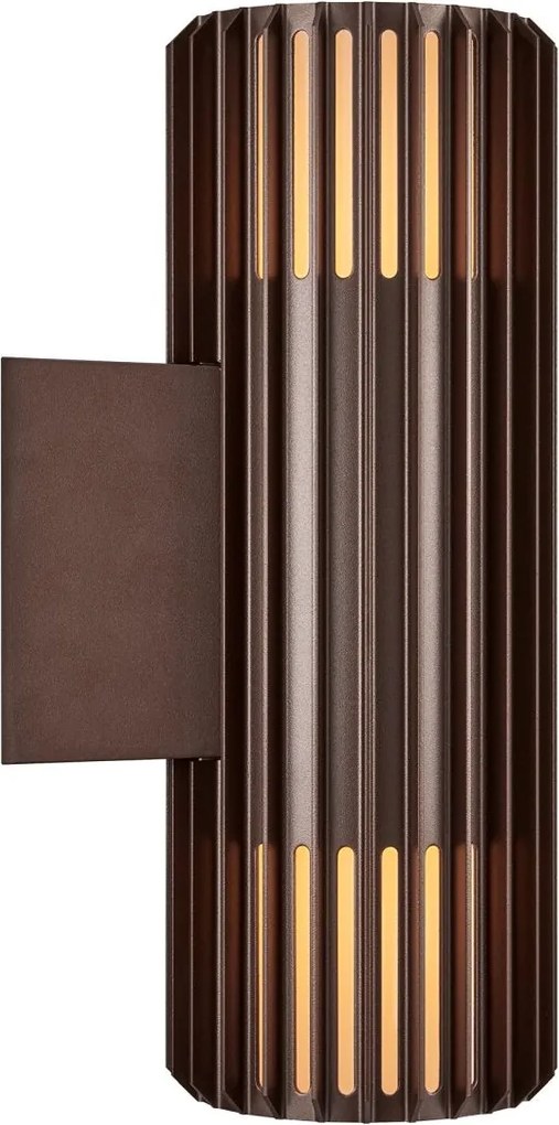 Nordlux modern skandináv kültéri fali lámpa aludra barna nor2418121261 IP54