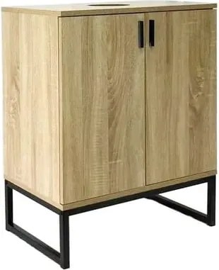 Ceramia Easy mosdó alatti szekrény mosdó nélkül 60x73x36 cm fényes világos tölgy EASYUMDO