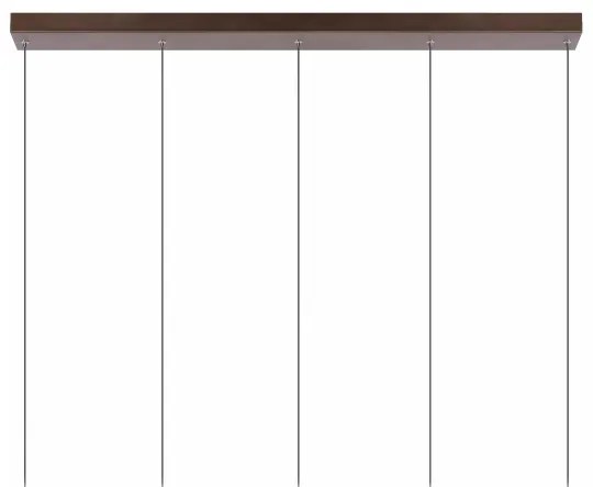 Lucide 24402/30/96 -LED Dimmelhető csillár zsinóron MARGARY 5xLED/4,2W/230V réz