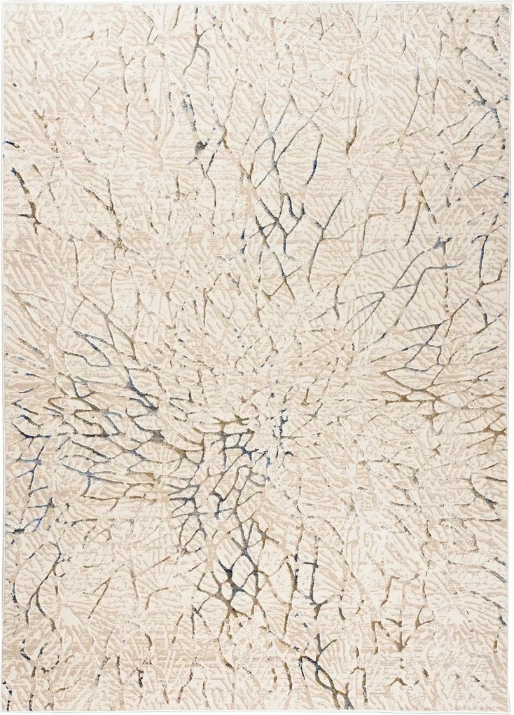 Hera Szőnyeg 140x200 Stílusos Modern Divatos Fényes Krém Bézs blue w16