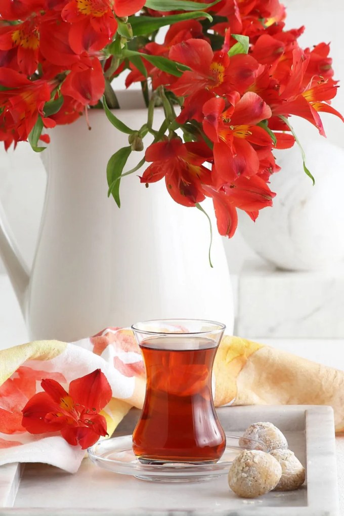 6 részes üveg teáspohár szett 165 ml