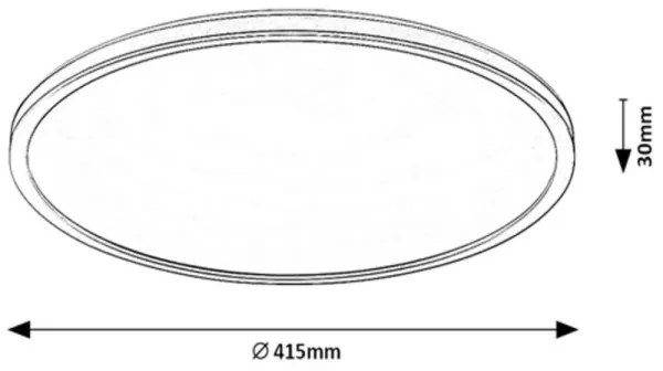 Rabalux 2290 - LED RGB fényerőszabályozható mennyezeti lámpatest RASMUS LED/22W/230V + távirányító