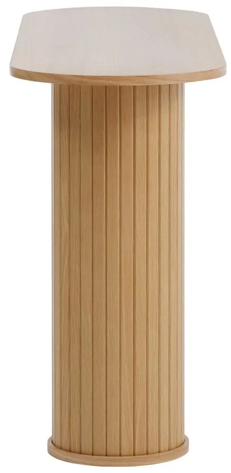 Natúr színű konzolasztal 40x130 cm Nola – Unique Furniture