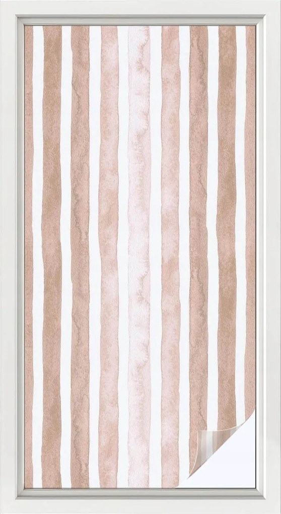 Szélvédőfólia Ablakvédő Adatvédelem Barna csíkos 50x100 cm