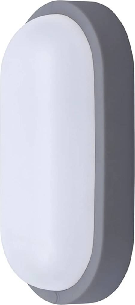 Solight Led ovális lámpatest 20W, 1500lm, 4000K, IP54, 26cm, szürke