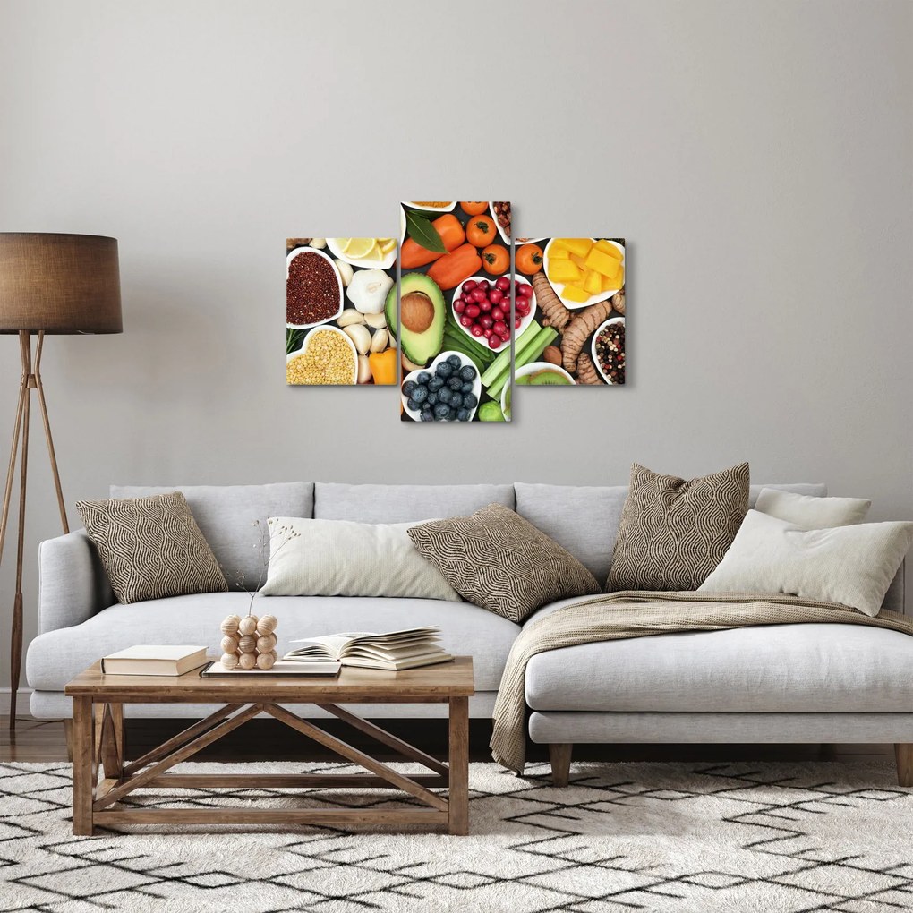 Kép - Egészséges ételek (90x60 cm)