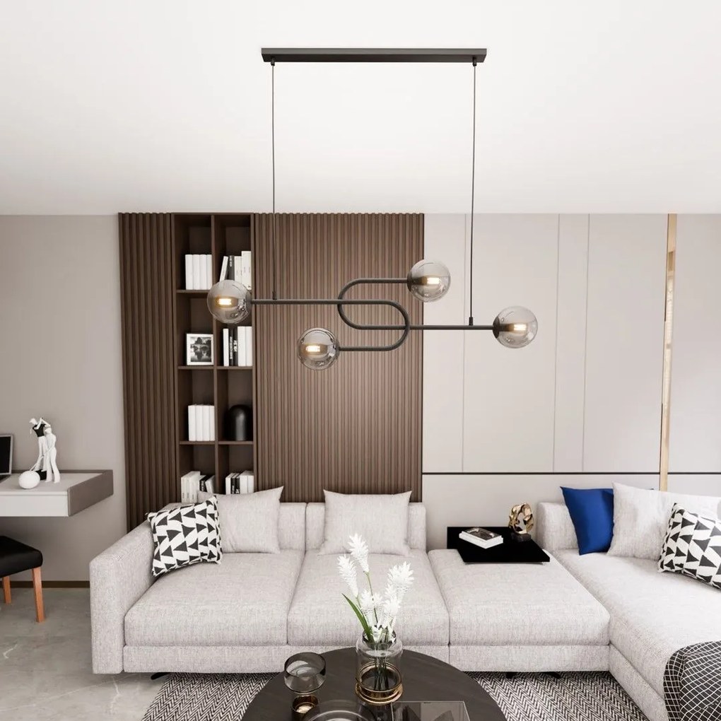 Emibig modern függeszték atria fekete grafit emi1384/4