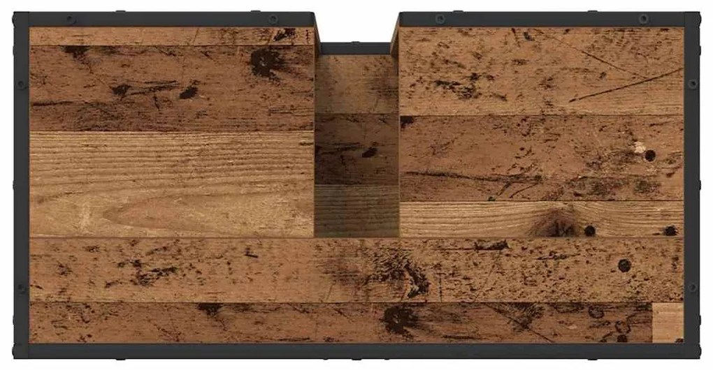 Fürdőszoba bútor szett 3 pcs Régi fa 65 x 33 x 60 cm Faanyag