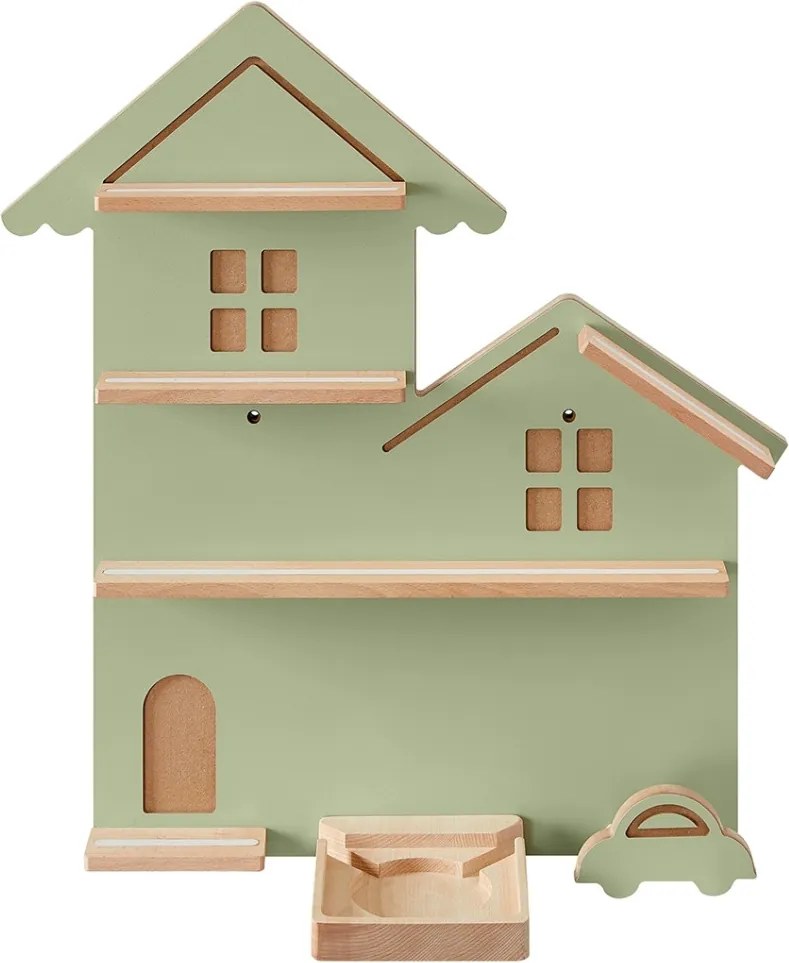 Toniebox tároló polc gyerekszobába, gyerek könyvespolc 56x18x60cm