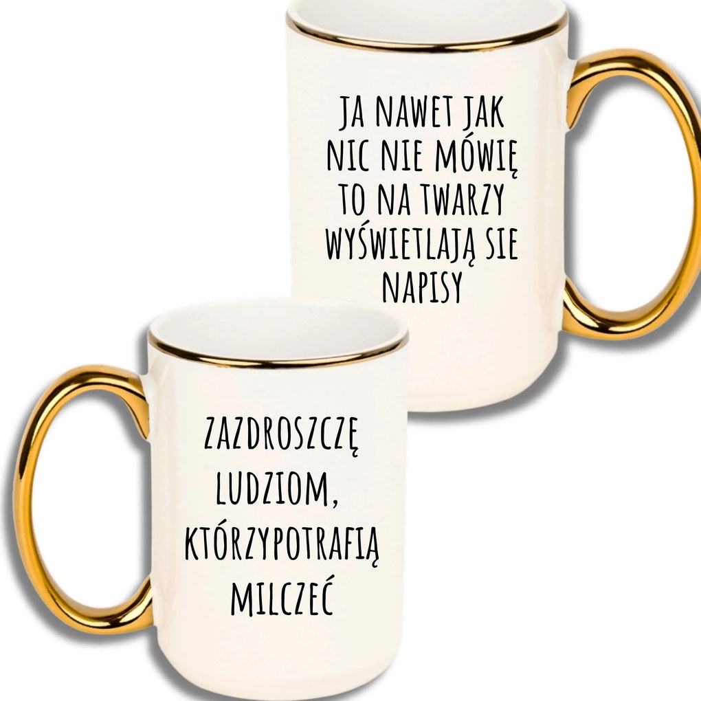 Bögre Nagy Fehér Arany Rant Vicces Ajándék Irigylem Az Embereket