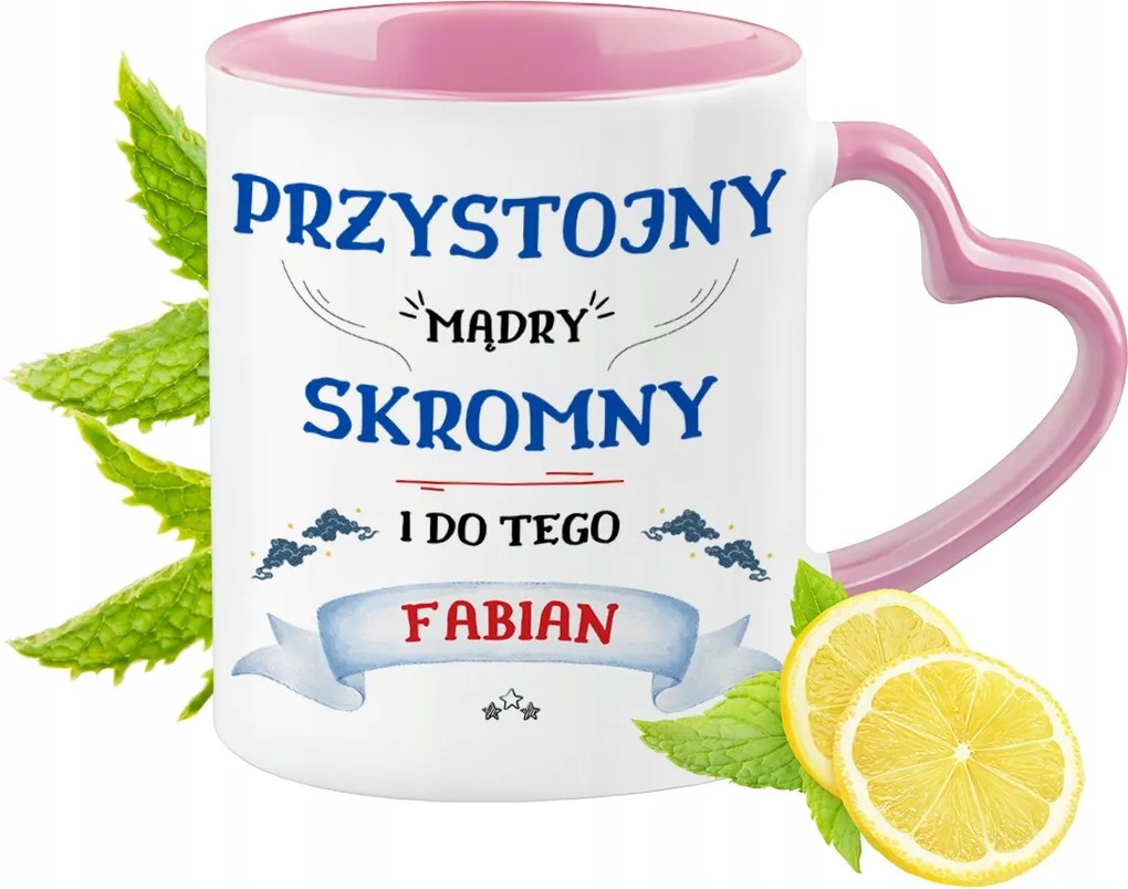 Fábián Bögre Rózsaszín Szív Alakú Füllel Kávé Ajándék