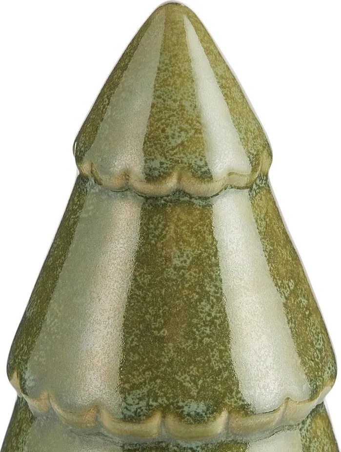 X-MAS kerámia fenyőfa 12cm, világoszöld