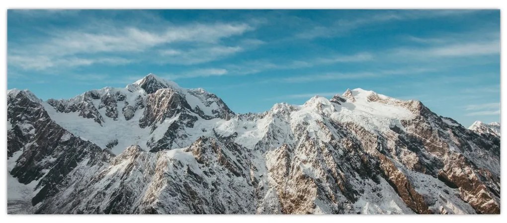 Havas csúcsok képe, Fiordland (120x50 cm)