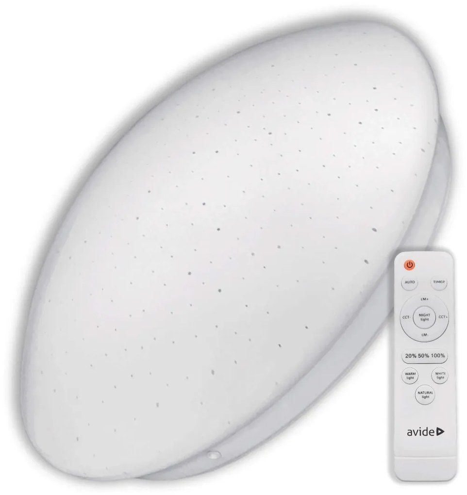 Avide Stella ACLOCCT-80W távirányítós, kristályeffektes mennyezetlámpa, 80W LED, 3000K-6400K, 4800 lm