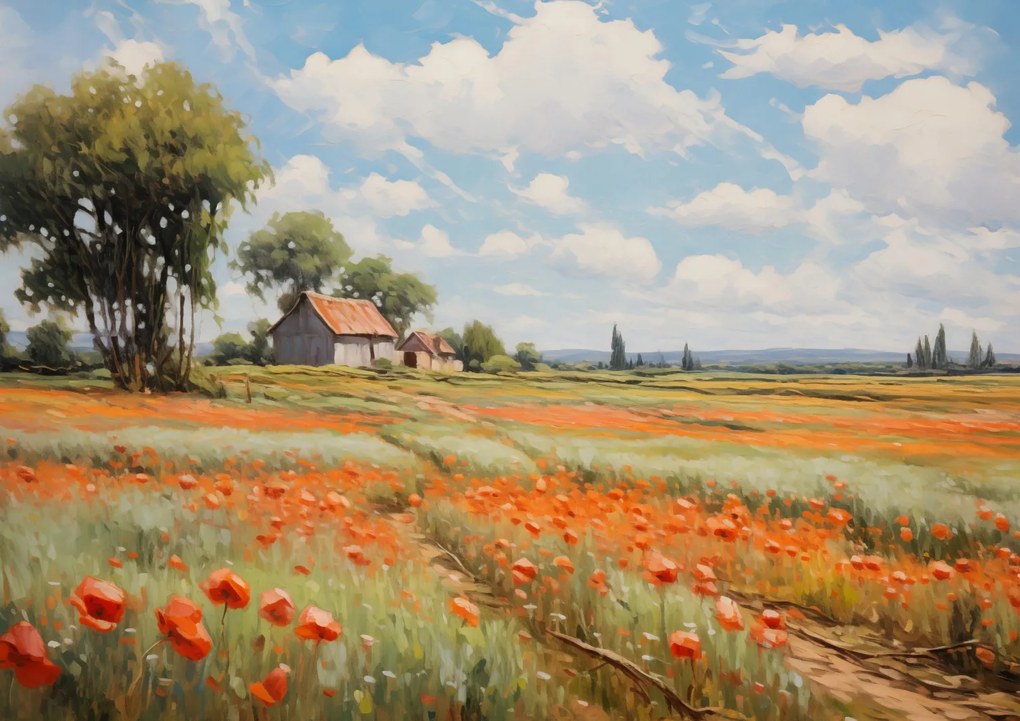 Poszter 84,1x59,4cm Suttogó pipacsmezők