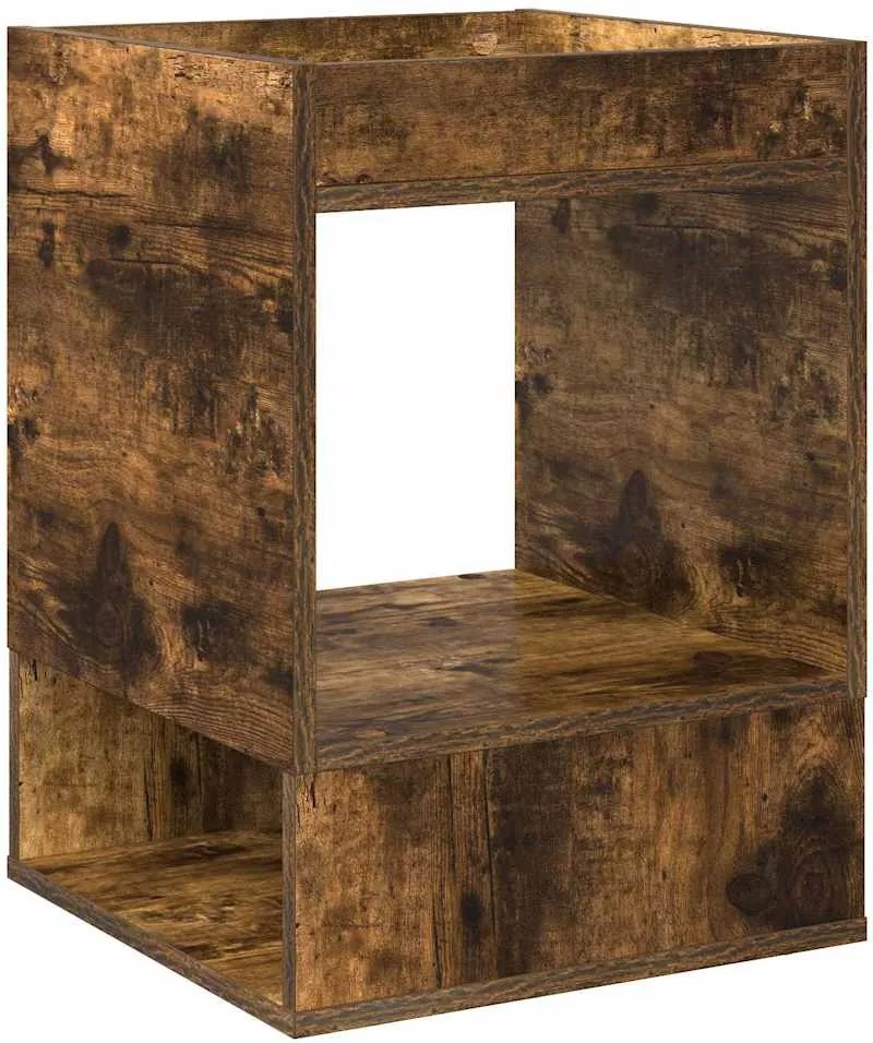 vidaXL Végasztal Füstölt tölgy 40 x 40 x 56 cm Faanyag