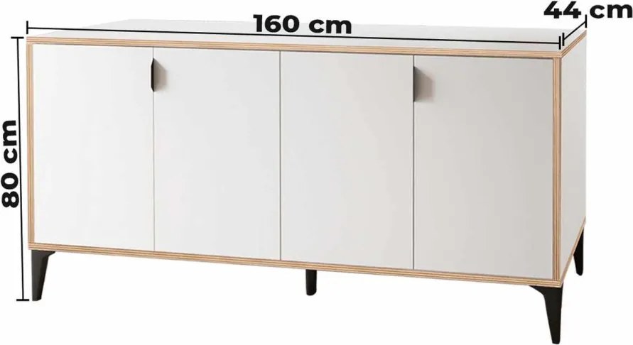 Arden komód, 160 cm