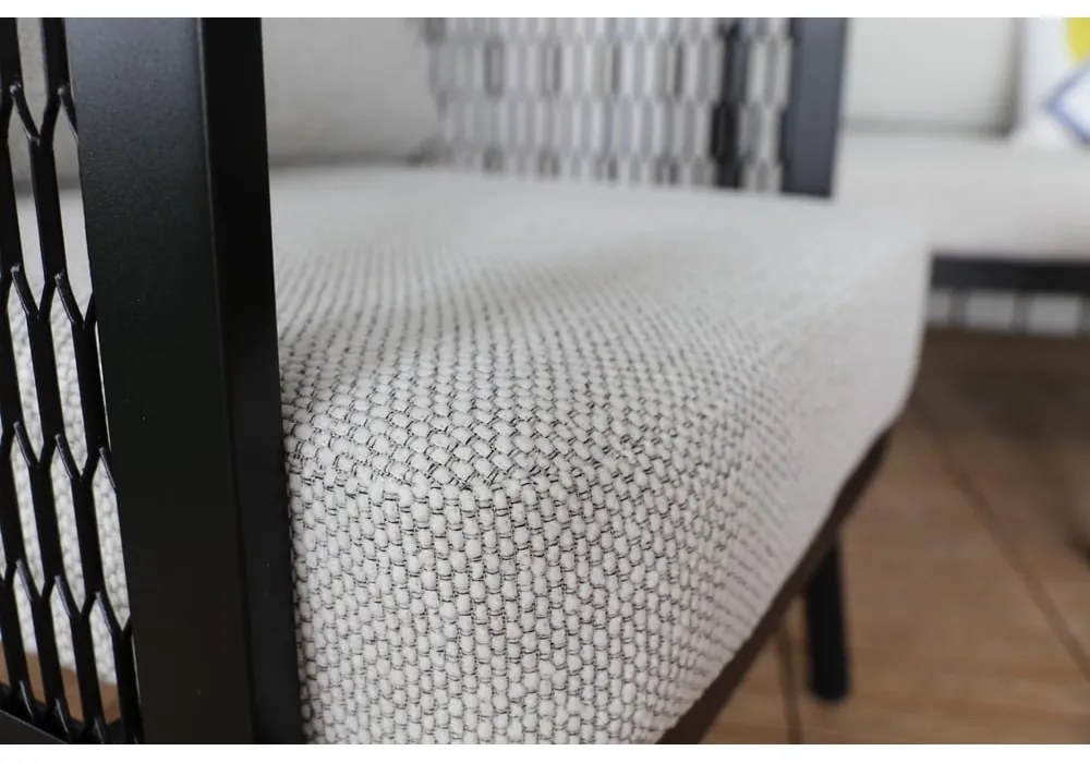 Szürke fém kerti fotel Edinburgh Duo – Rojaplast