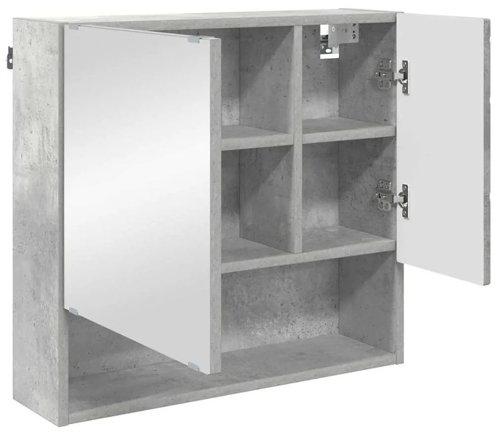 Fürdőszoba bútor szett 3 pcs Beton szürke 61 x 35 x 64 cm