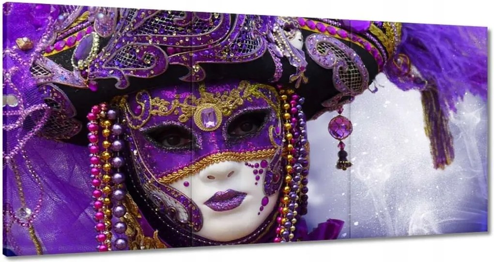 Festmények 120x60 Velencei maszk