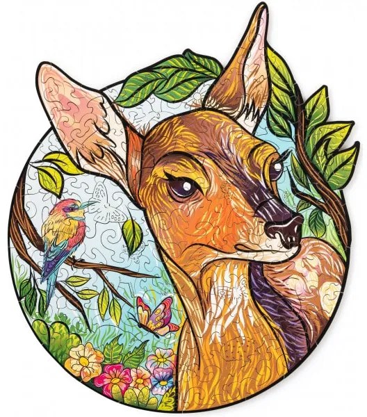 Wood Trick - Bájos kis őz fa puzzle