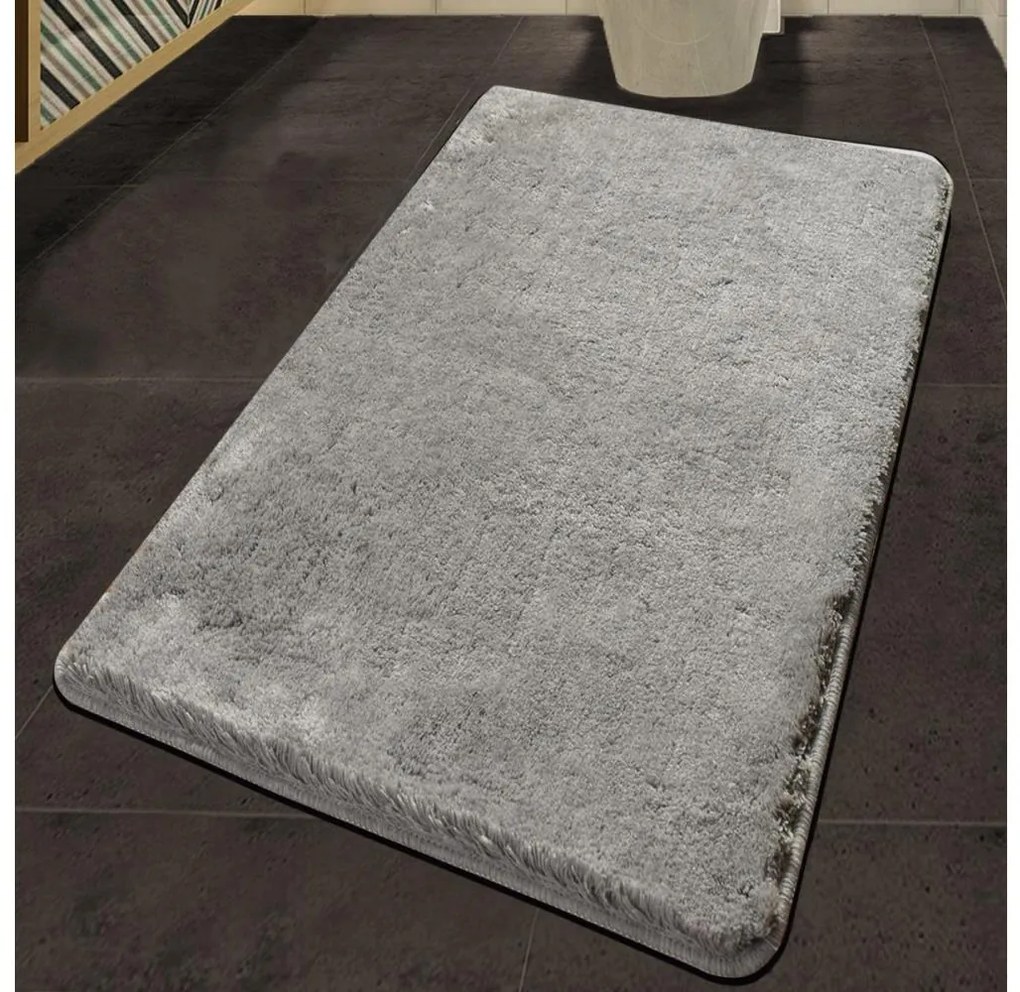 Szürke HAVAI fürdőszobai szőnyeg 80x140 cm
