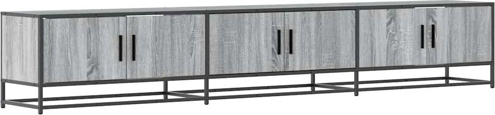 vidaXL szürke sonoma színű szerelt fa TV-szekrény 240 x 35 x 41 cm