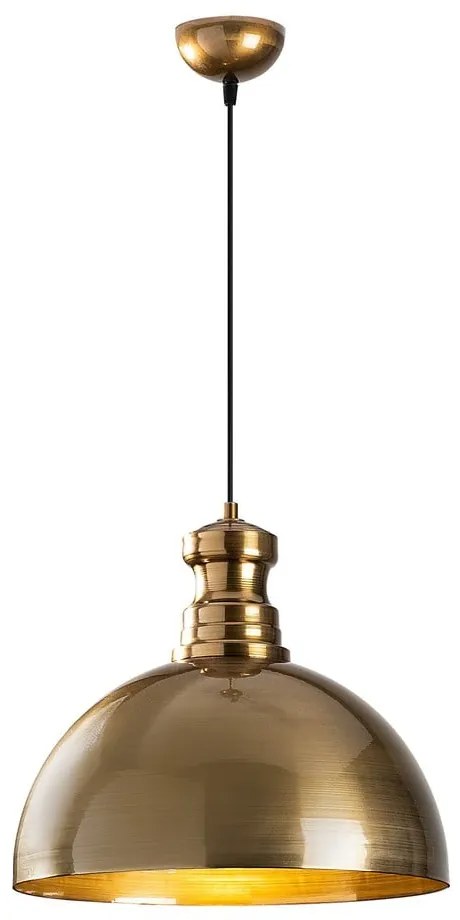 Aranyszínű függőlámpa fém búrával ø 40 cm Berceste – Opviq lights