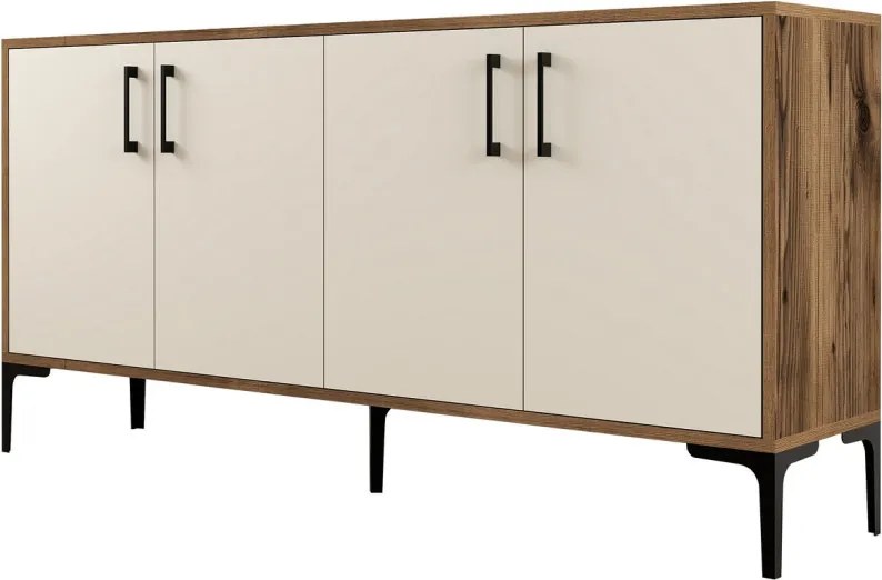 Kiev komód, dió-krém, 160 cm