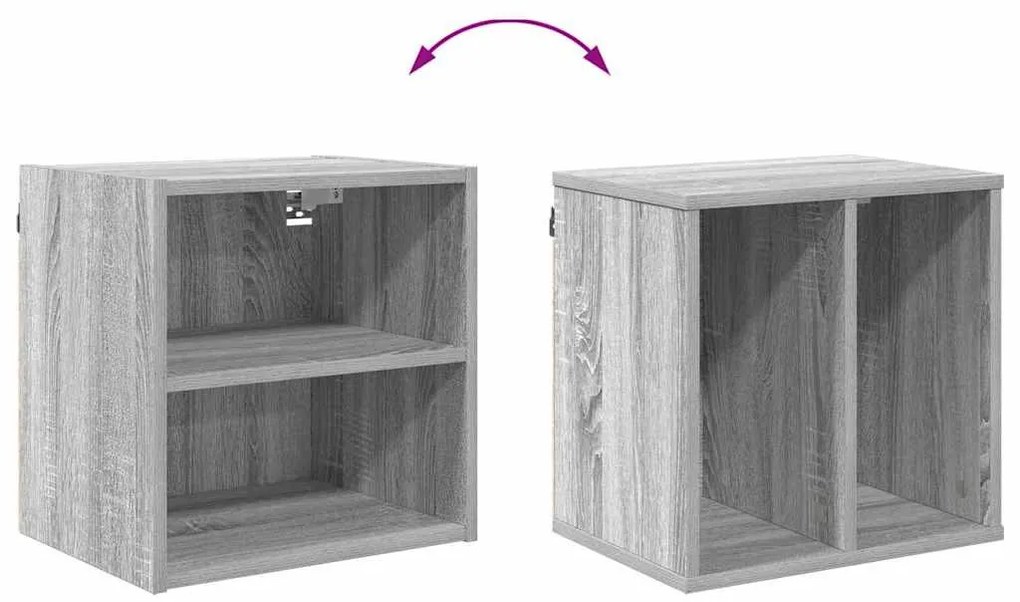 Függő szekrény Riga Szürke Sonoma 40 x 29,5 x 40 cm Faanyag