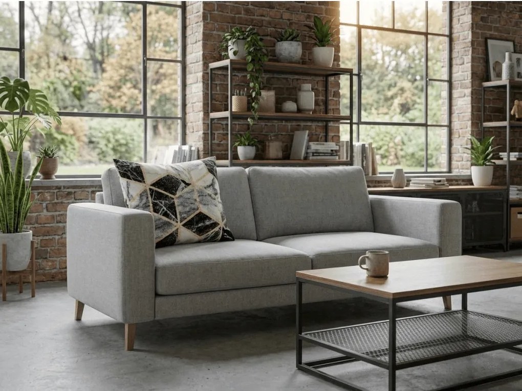 Pamut párnahuzat ATHENA POLY 45x45 cm, fekete