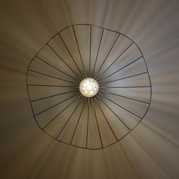 Brilagi - CERIA WIRE LED csillár, drótkábeles függesztéssel, 1xE27/40W/230V, átmérő 80 cm, fekete