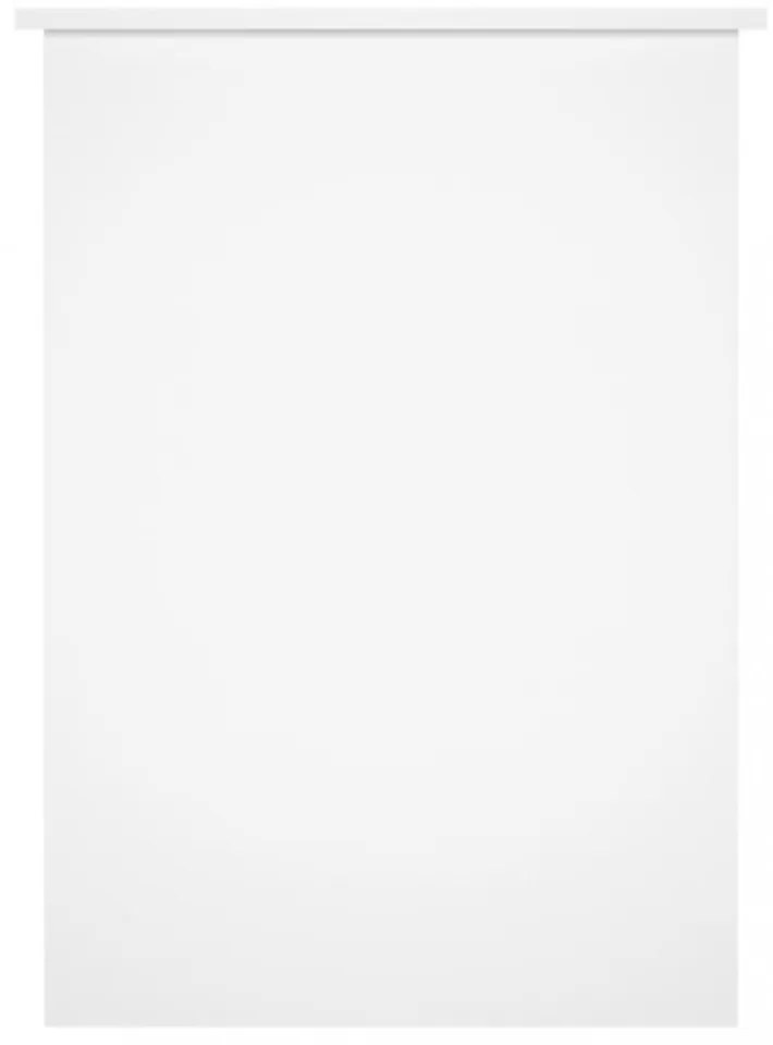 magasfényű fehér színű szerelt fa íróasztal 100x55x75 cm