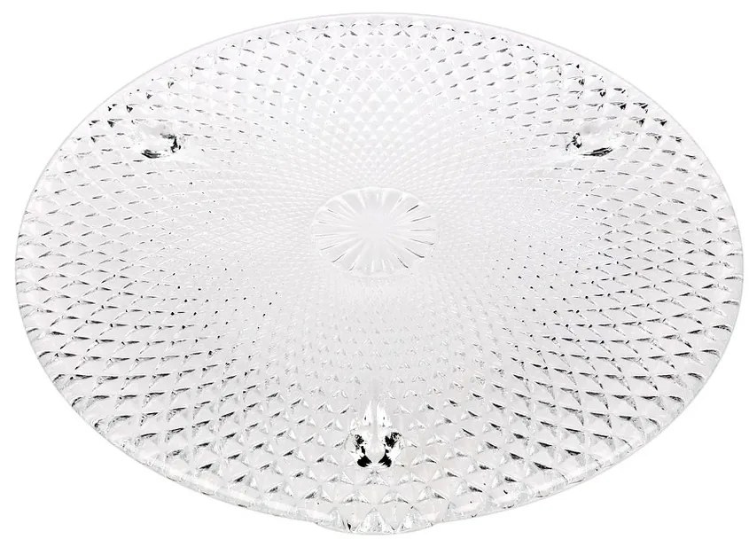 Karo üveg tálalótálca, 28 cm