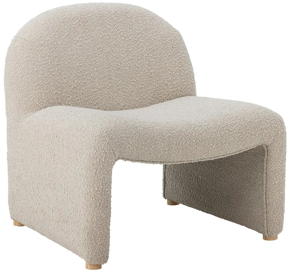 Krémszínű buklé fotel Neel – Bloomingville