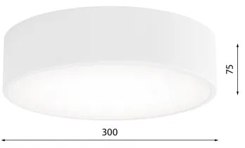 CLEO LED mennyezeti lámpa 24W, 230V, 3000K, 30 cm, fehér