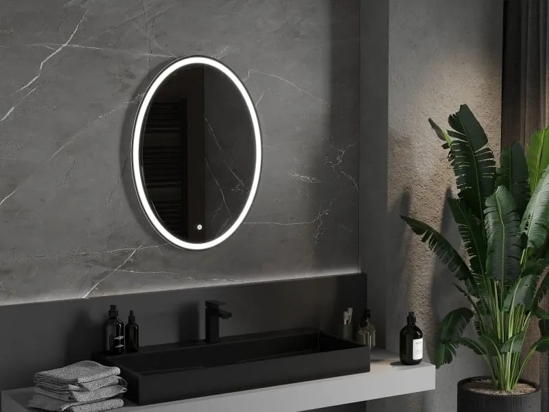 Mexen Elz világító fürdőszobai tükör 60 x 80 cm, LED 6000K, páramentesítő - 9802-060-080-611-00