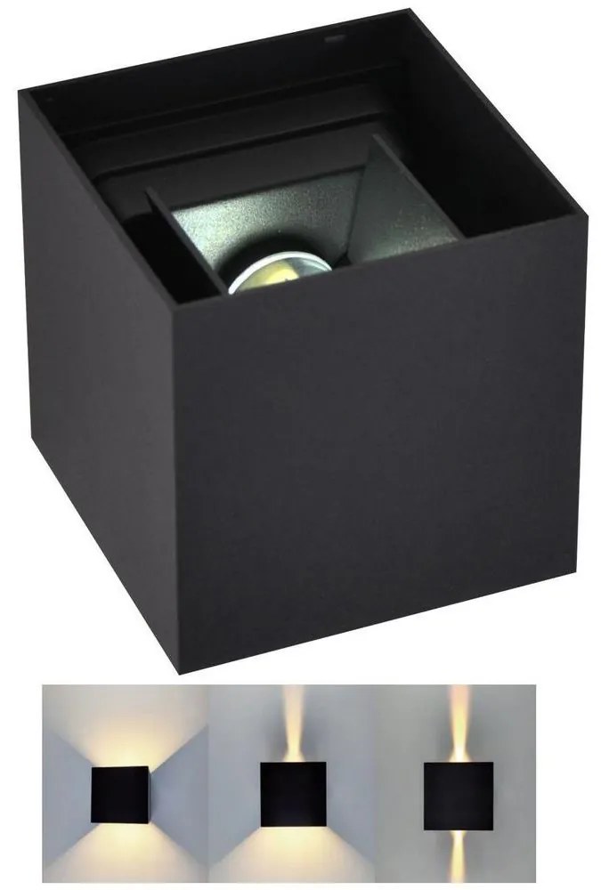 Kültéri fali lámpa KIOTO 1xG9/5W/230V IP44 fekete