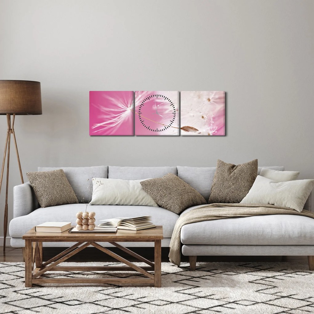 Kép - Makró virága (órával) (90x30 cm)