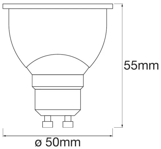 SET 3x LED Dimmelhető izzó SMART + GU10 / 5W / 230V 2700K - Ledvance