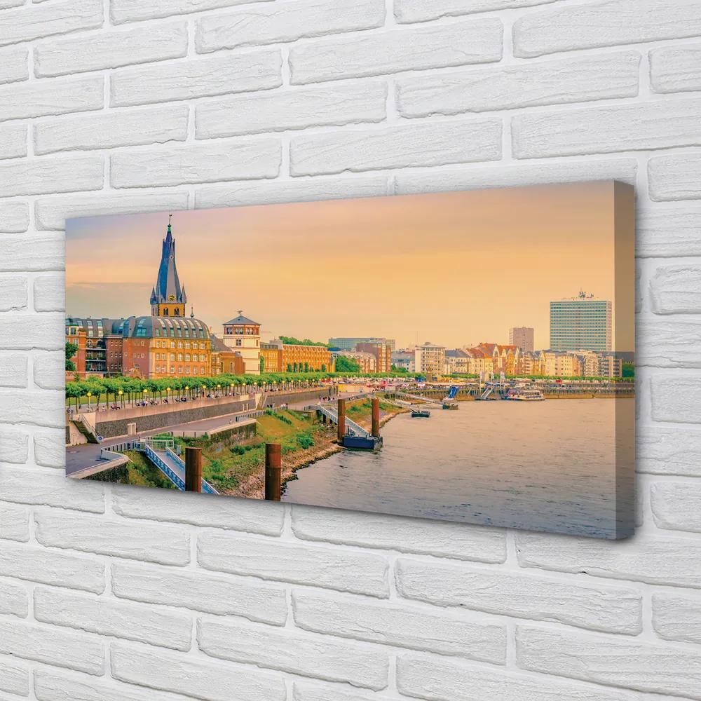 Canvas képek Németország Sunrise River 140x70 cm
