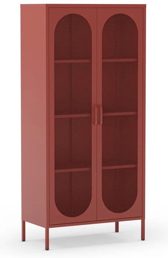 Téglavörös szekrény 80x170 cm Diora – Marckeric