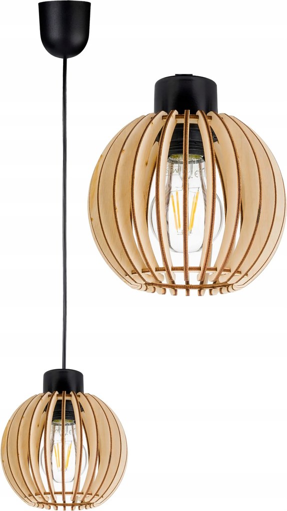 Függő Lámpa Túlnyúló mennyezeti csillár Loft Fa 1