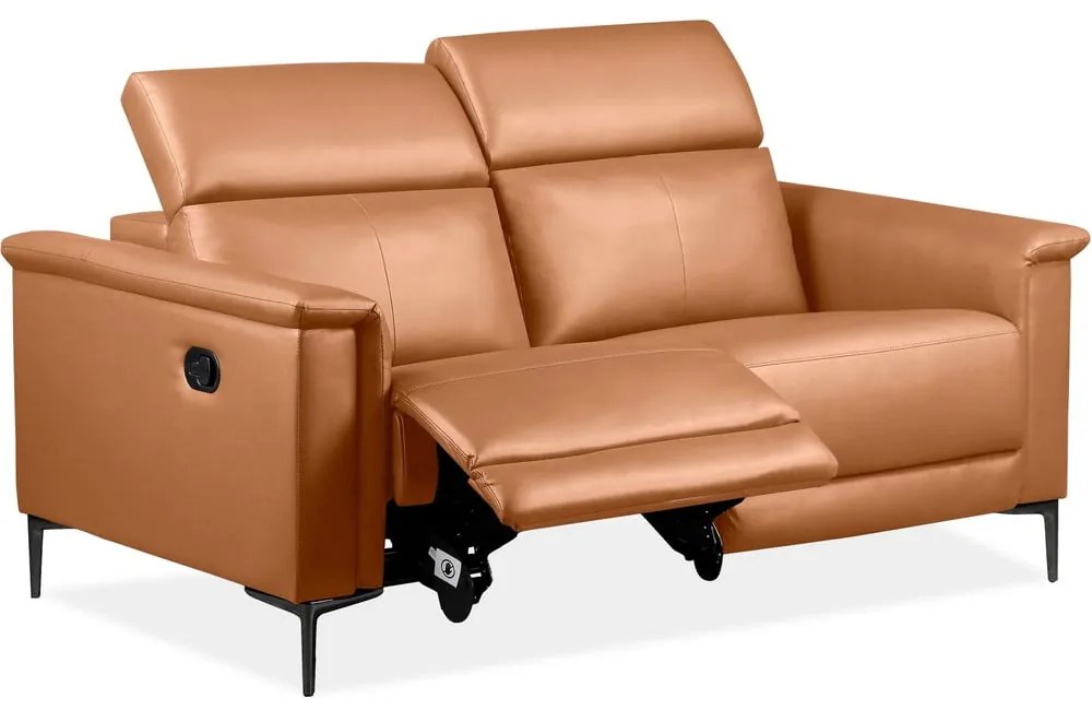 Barna bőrutánzat kanapé 160 cm Lund – Støraa