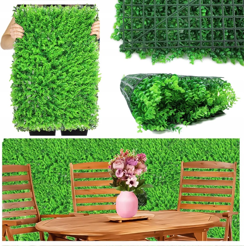 Mesterséges Sövény Borostyán Zöld Fal Erkély Árnyékoló háló Fedél